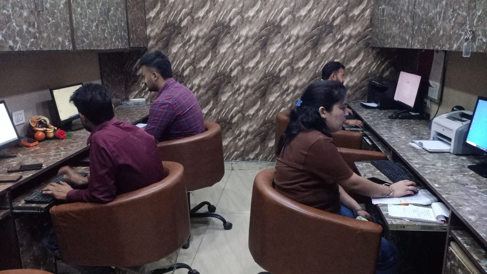Prime Advertisers team working at the office